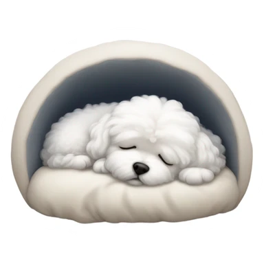 Bichon maltes sleep  sticker
