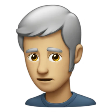 a man crying like fontain on a computer sticker