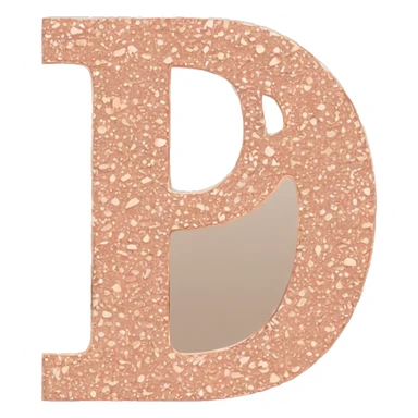 P.S.-letters-rose-gold-colour  sticker