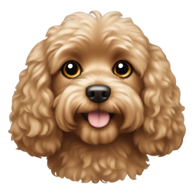 A light brown fluffy cavoodle dog sticker