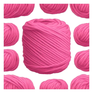 pink yarn sticker