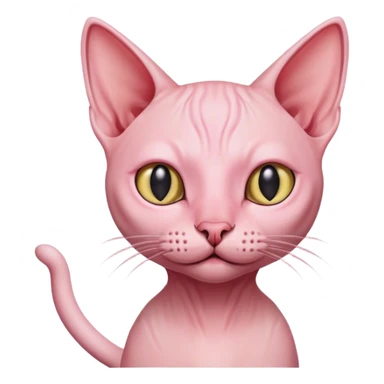 Hairless cat sticker