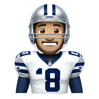 tony romo in dallas cowboys uniform  sticker