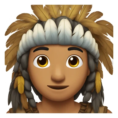 Indio plumas sticker