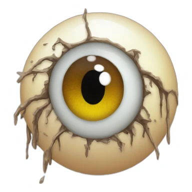 decaying eyeball sticker