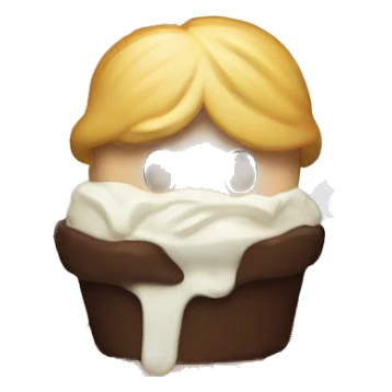 donald trump with an ice cream sticker