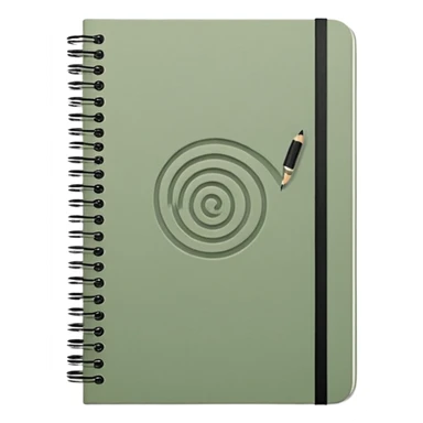 sage green note book sticker