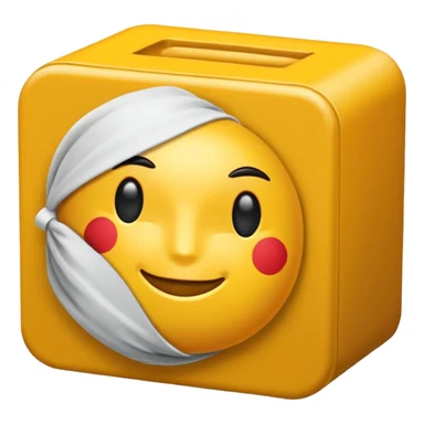 Белый Бумбокс с неоновыми колонками sticker