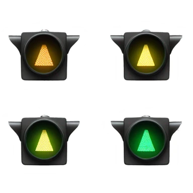 green traffic light sticker