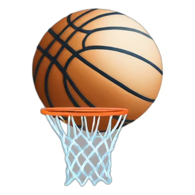 balon de basquet sticker