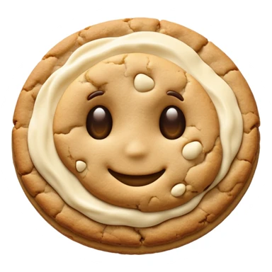 White chocolate chip cookie sticker