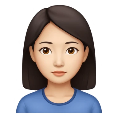 asian mother face sticker