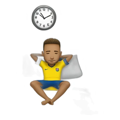 Neymar en train de dormir sticker