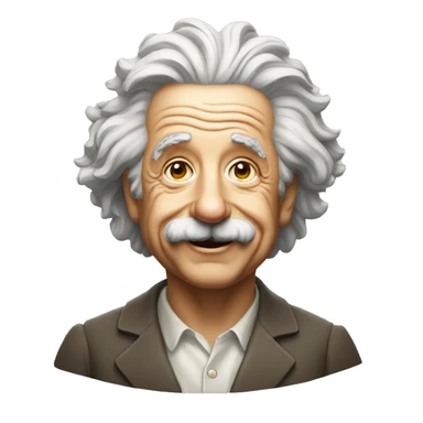 albert einstein happy philosopher sticker