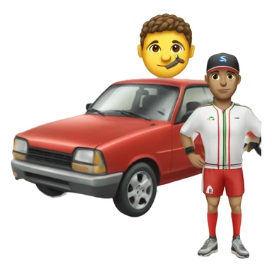 sportif and car tu sticker