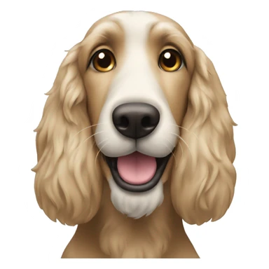 Smiling afganhound sticker