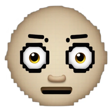 pixel boom with one eye sticker