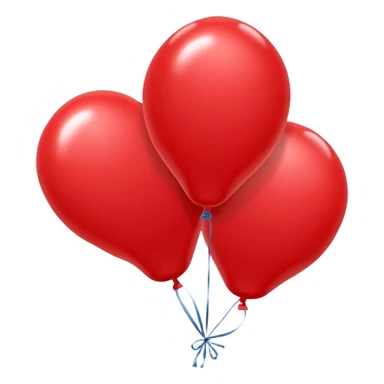 a four number balloon  sticker