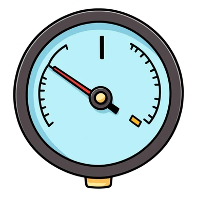 broken pressure gauge sticker