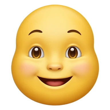 Yellow emoji with a double chin sticker