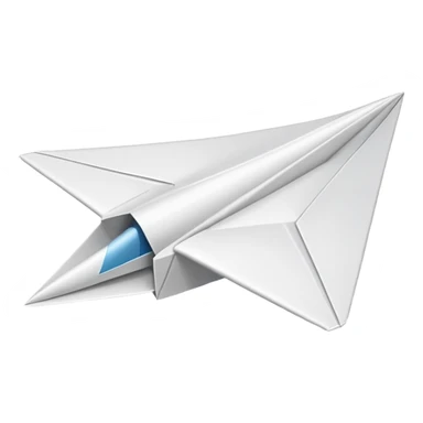 Paper airplane sticker