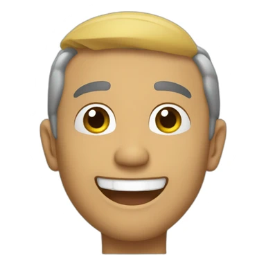 Chico moreno sonriendo sticker