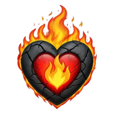 Black Heart of Fire sticker