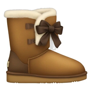 Uggs with brown bows sticker