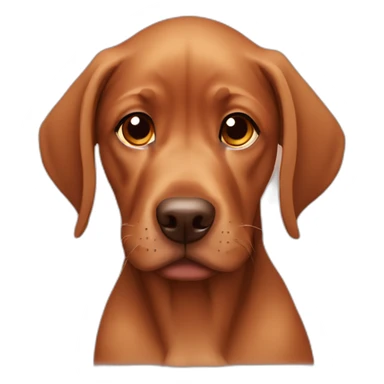 vizla puppy face sticker