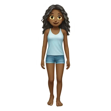 Barefoot Girl On Beach sticker