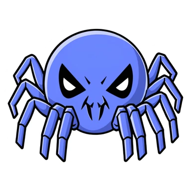 angry spider sticker