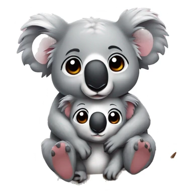 Cute koalas in love  sticker