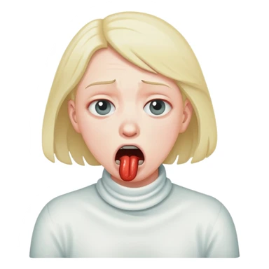 person choking themself sticker