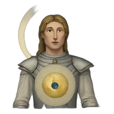 tarot of Marseille the moon sticker