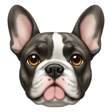 Brindle French bulldog sticker
