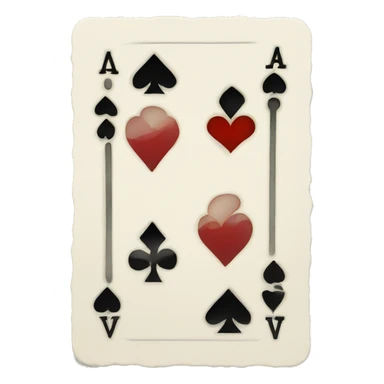 deck of cards sticker