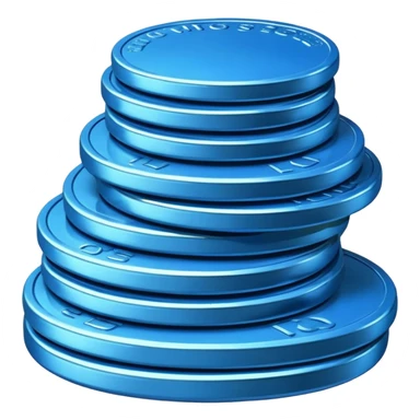 blue coin credit pack sticker