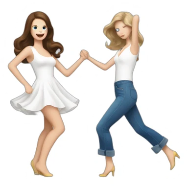 Lana del Rey & Taylor swift dancing sticker