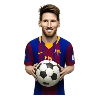 Messi avec 8 ballon d’or sticker