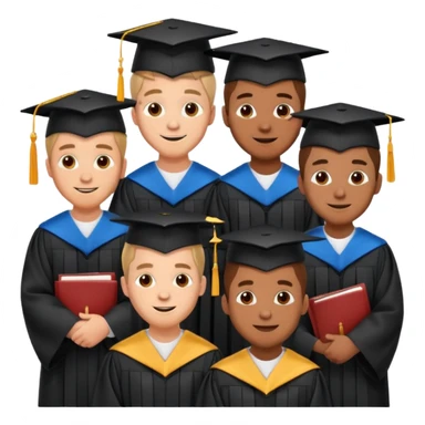 graduated men sticker