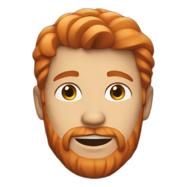 redhair cool guy sticker