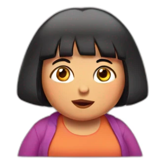 Fat dora sticker