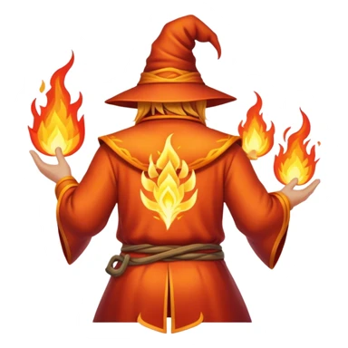 fire wizard's back sticker