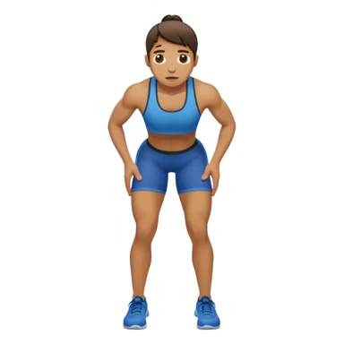 persona haciendo burpees sticker