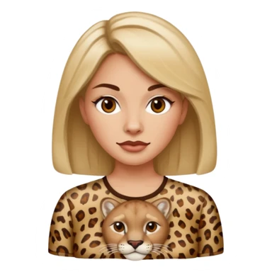 Woman cougarp sticker