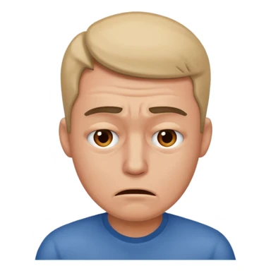 Overwhelmed man sticker