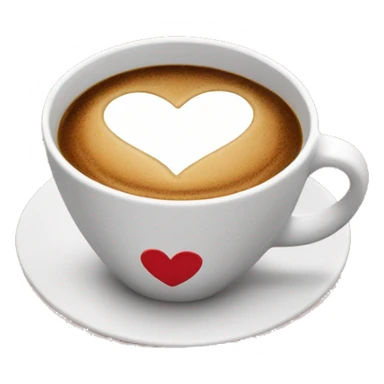 Cup of coffee with hearts all over it sticker