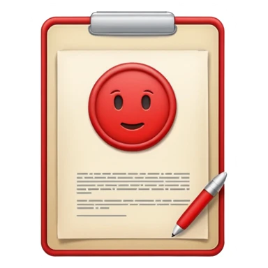 solo un documento con un simbolo de denegado sticker