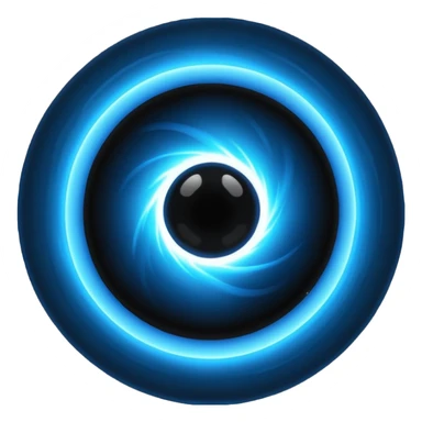 massive blue glowing black hole TON 618 sticker