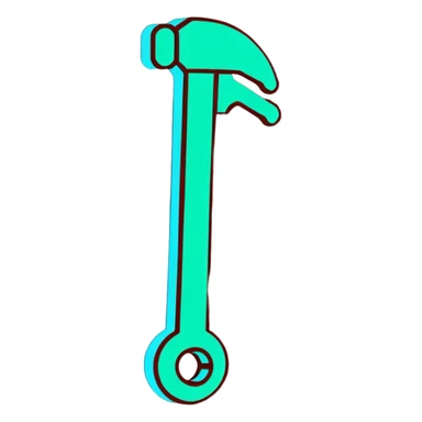 A wrench made of glowing digital code, binary numbers visible throughout the tool sticker